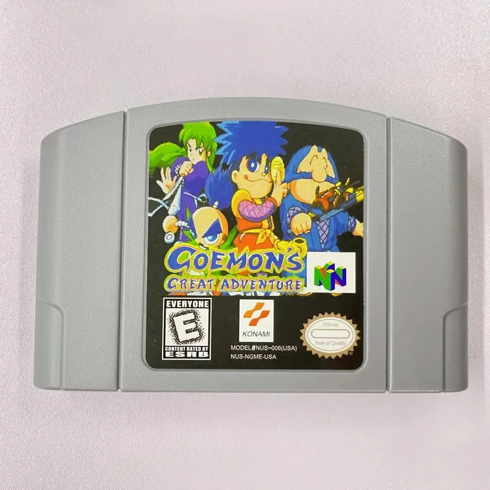 

N64 game cartridge American version Goemon's Great Adventure