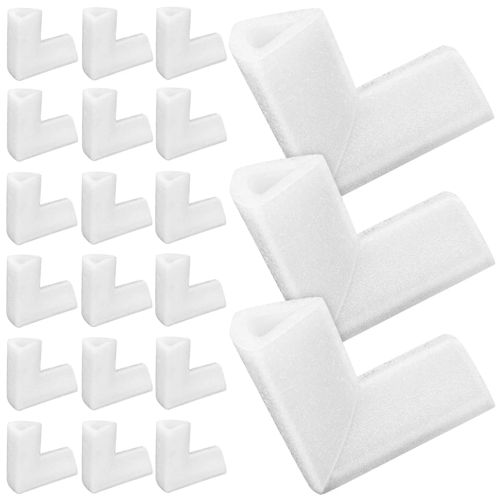 

24Pcs Epe Foam Corner Protectors High Protection L-Shaped for Moving Packaging Fragile Items Anti- Guards