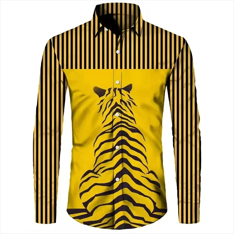 Men's Black White Classic Simple Businessshirt Casual Outdoor Button Long Sleeve Lapel Suit T-shirt Style Hot Sale Tops Clothing