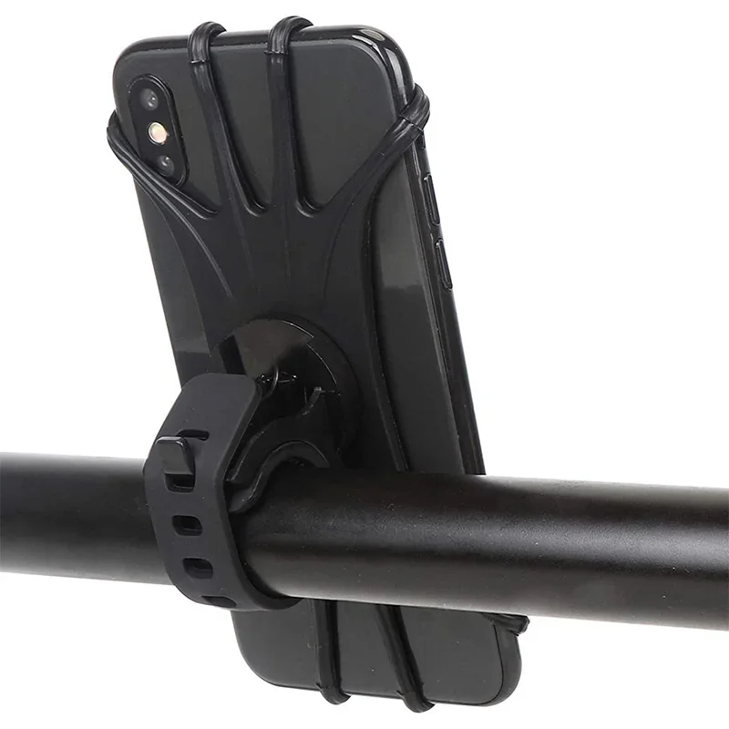 

1/2/4PCS Black Mini Mobile Phone Holder Rack 360 Rotatable Baby Pram Cart Universal Phone Holder Baby Stroller Accessories