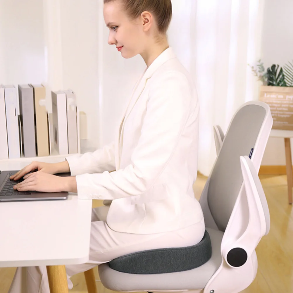 

Memory Foam Seat Cushion Middle Hollow Office Chair Pillow Ergonomic Design for Tailbone Hip Pressure Relief Desk Chair Cushion