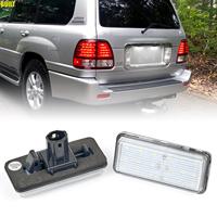2x Canbus Car LED Number License Plate Light for Toyota Land Cruiser 100 200 Prado 120 Reiz 4D Mark X for Lexus LX470 570 GX470