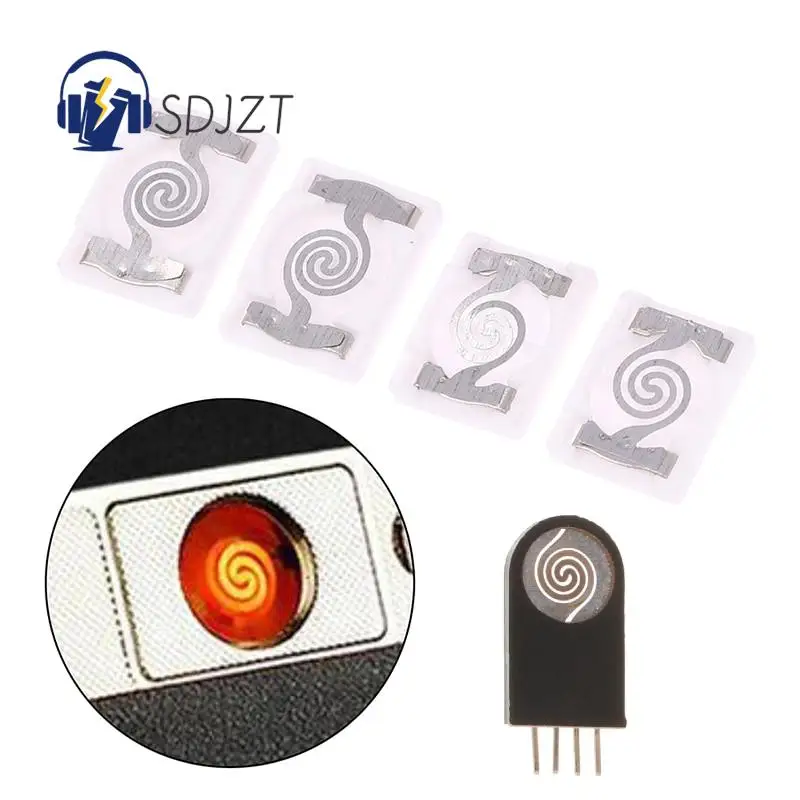 2pcs Replacement Ceramic Chip Heating Head For USB Electronic Lighter DIY Repair Accessories