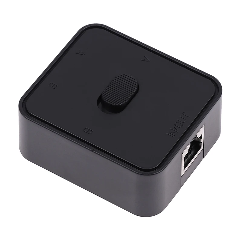 RJ45 LAN CAT6 Network Switch Selector 1000Mbps 2 In 1 Out/1 In 2 Out Internal External Network Switcher Splitter