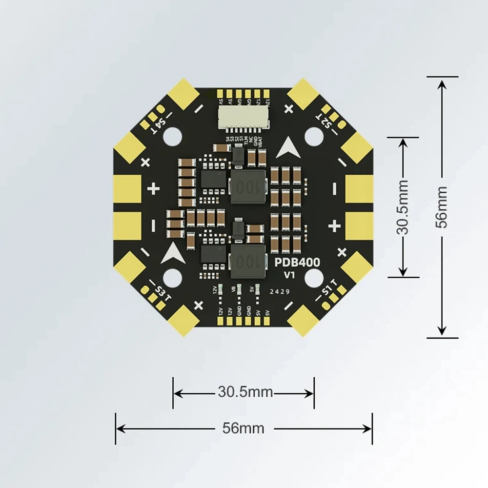 Aocoda-RC PDB400 8S/12S 400A PDB Oder PDB600 8S 600A Verteilerplatine Für Quadcopter Drone Starrflügel Amperemeter