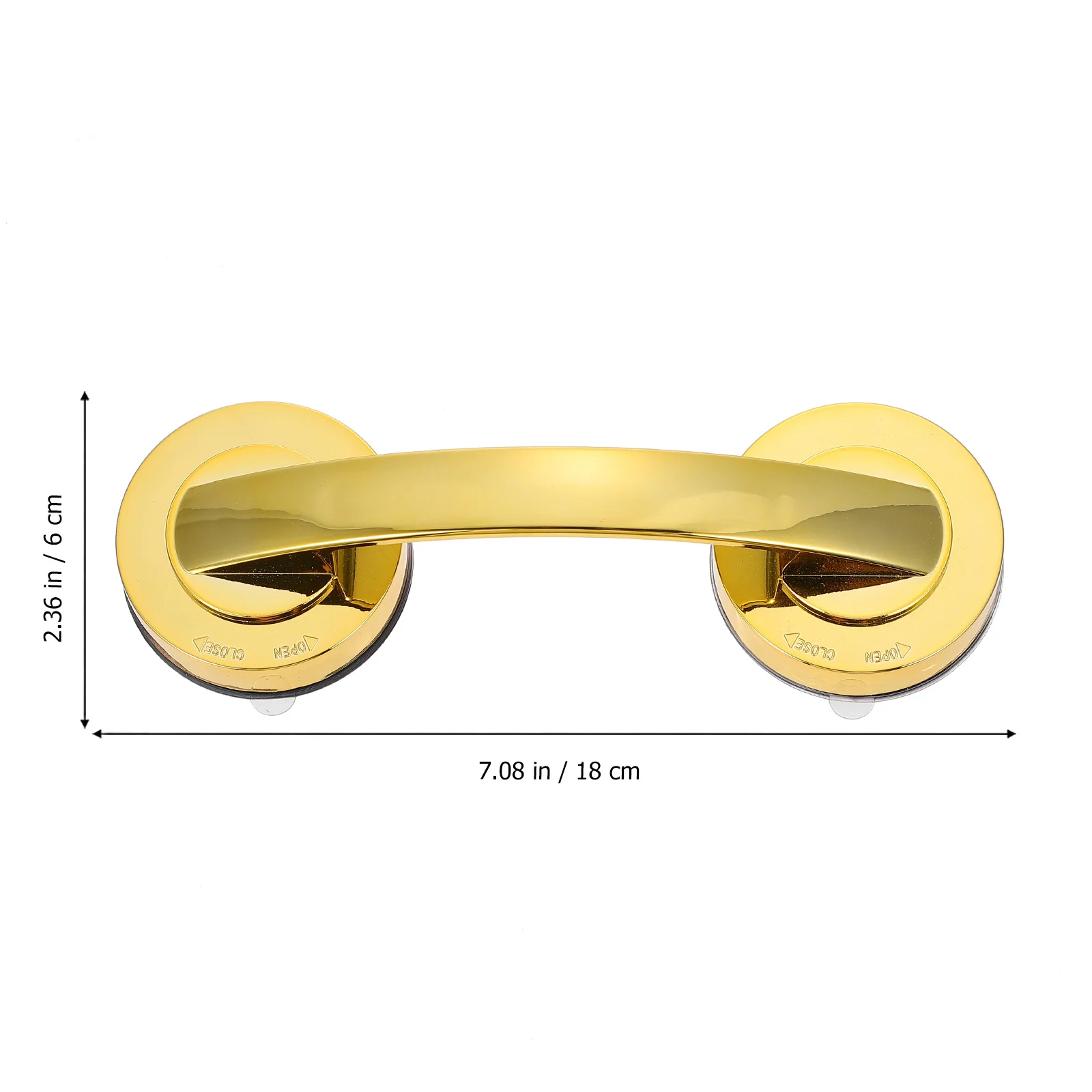 

1Pcs Suction Grab Bar Safety Handrail Thickened Ergonomic Bathroom Shower Handle Bath Grab Bar Balance Assist Non Skid Support