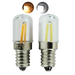 Led Filament Bulb 2W E14 12v 24v 110v 220v Candle Spotlight For Chandelier Replace 30W Halogen Lamp 12 24 Volt Home Indoor Light