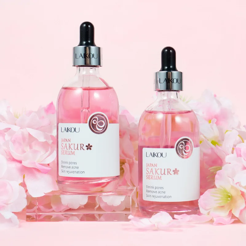 Japanese Cherry Blossoms Face Serum Anti Wrinkle Anti-Aging Improve Fine Lines Lifting Shrink Pores Moisturize Face Skin Care