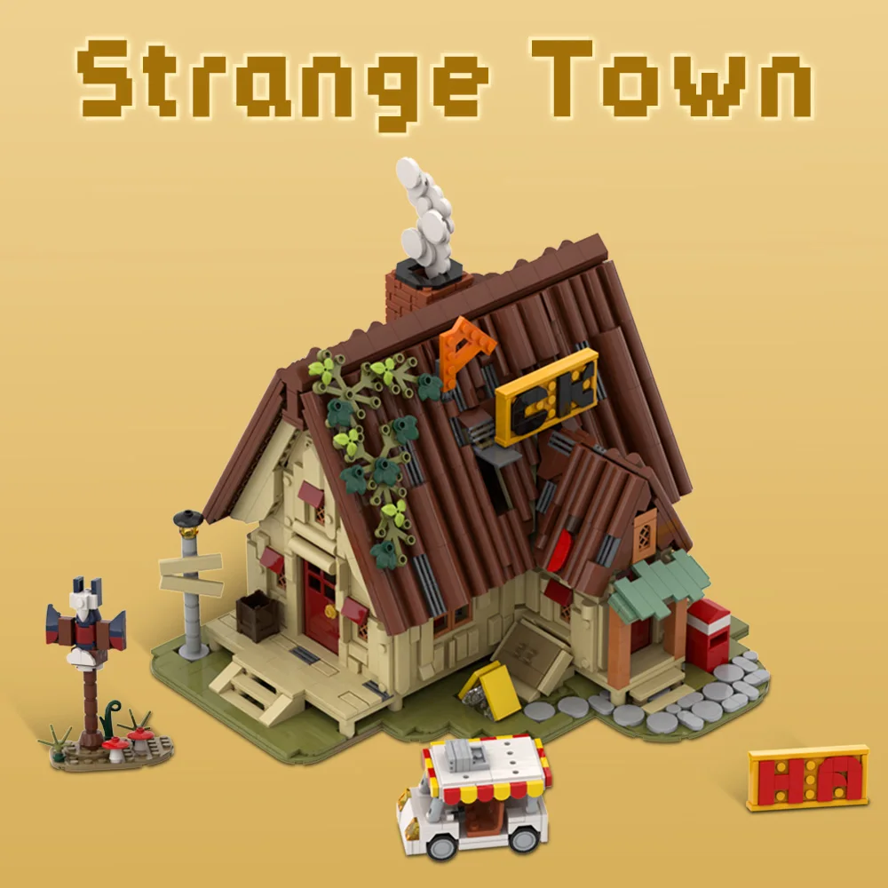 MOC Bill Seif House Building Block Model Sets Gravity House Mystery Shack Architecture Bricks Assembly Toys Kits Birthday Gifts