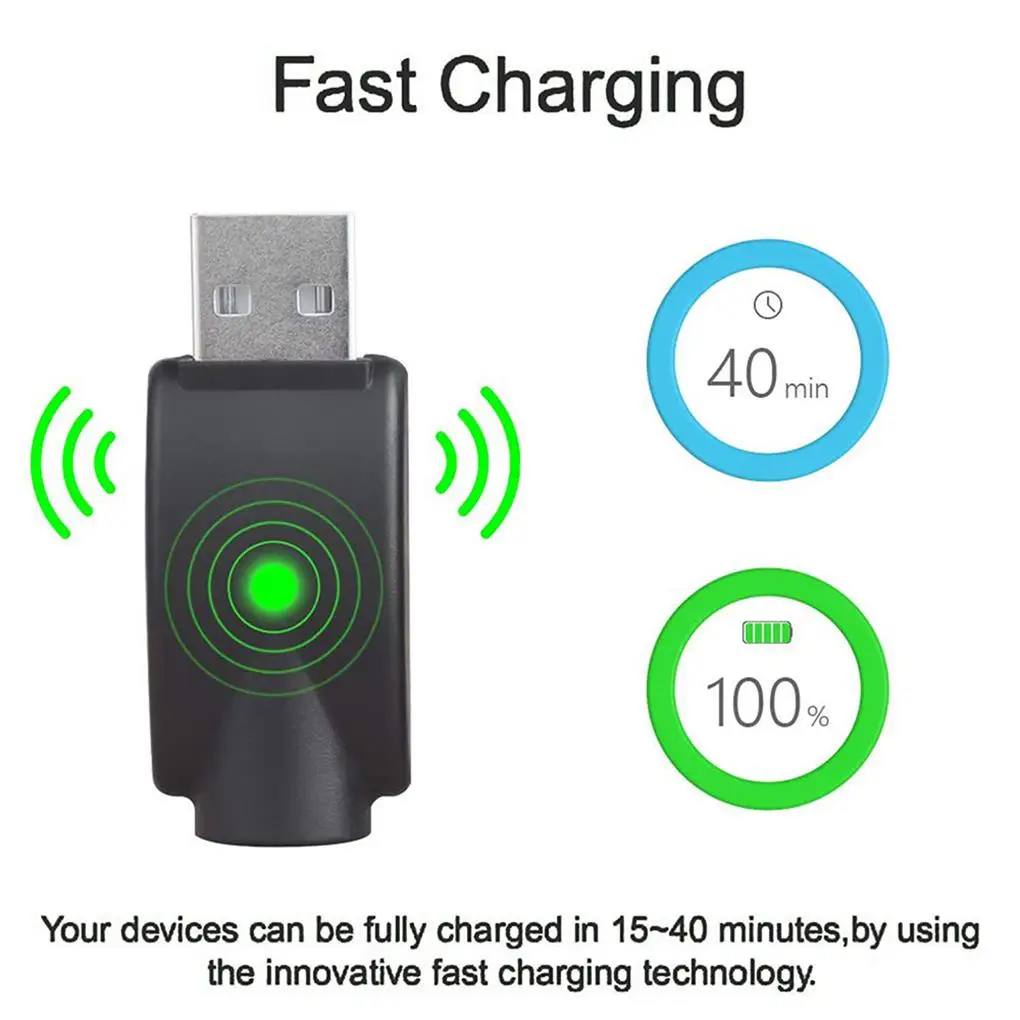 510 Interface Charger Portable Charging Station Wireless Charging with Indicator Light Computers USB Charger Home