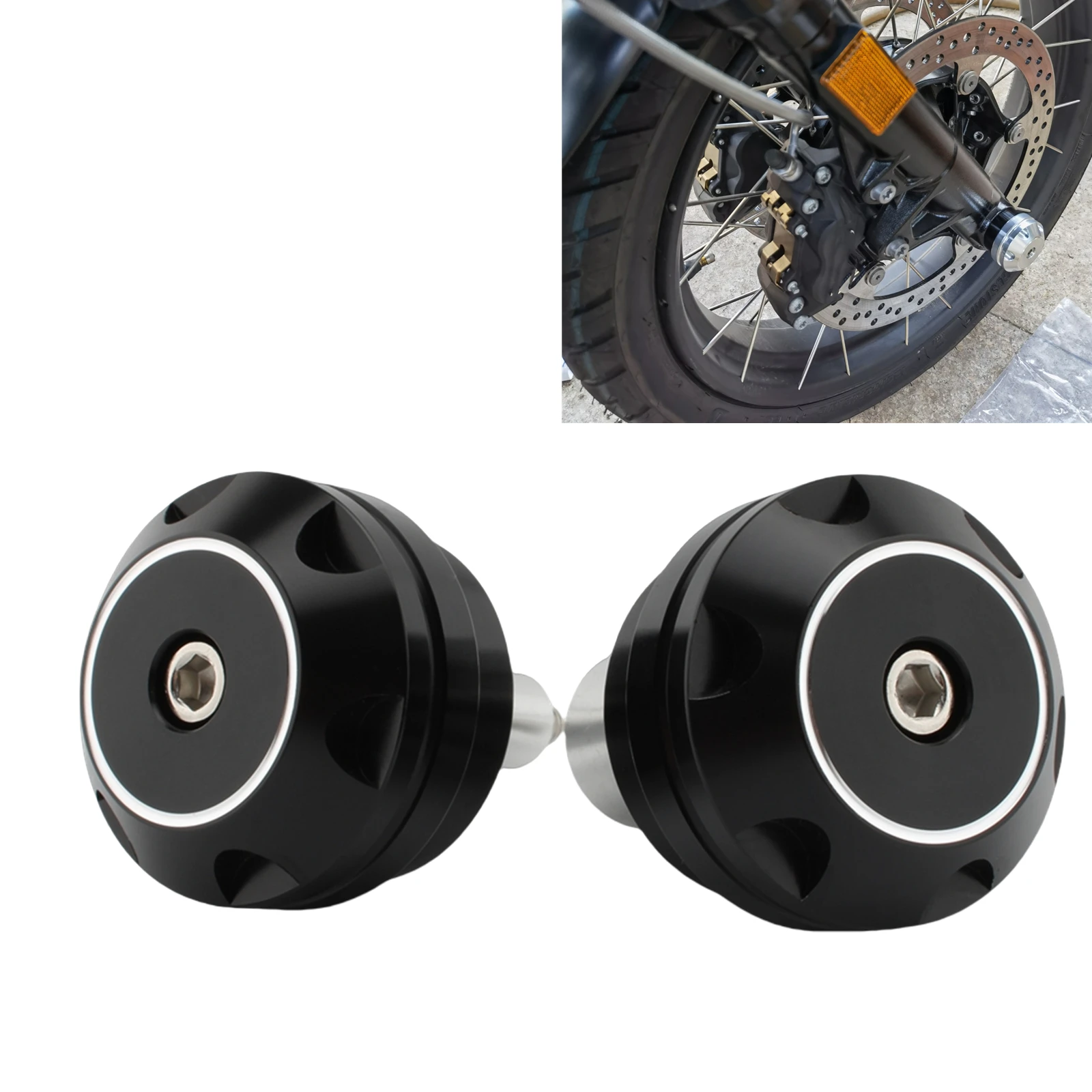 

For BMW RnineT 2017-2022 / RnineT Pure/Racer/Scrambler/Urban G S Motorcycle Front Wheel Axle Caps Nut Cover