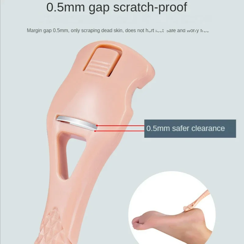 ที่ขูดหนังด้านเท้าแบบมืออาชีพ ทำจากสแตนเลส ด้ามจับพลาสติก สำหรับขจัดหนังด้าน ตาปลา และส้นเท้าแตก อุปกรณ์ดูแลเล็บเท้า