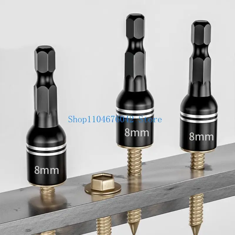 5asd 8mm 5/16" 육각형 드릴 비트 자기 너트 드라이버 세트 임팩트 소켓 어댑터