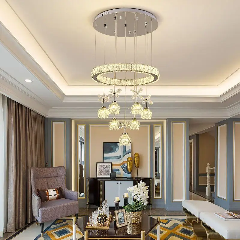 Modern LED Simple Creative Personality Ceiling Chandeliers Living Dining Room Home Decor Hanging Light Luster Fixtures