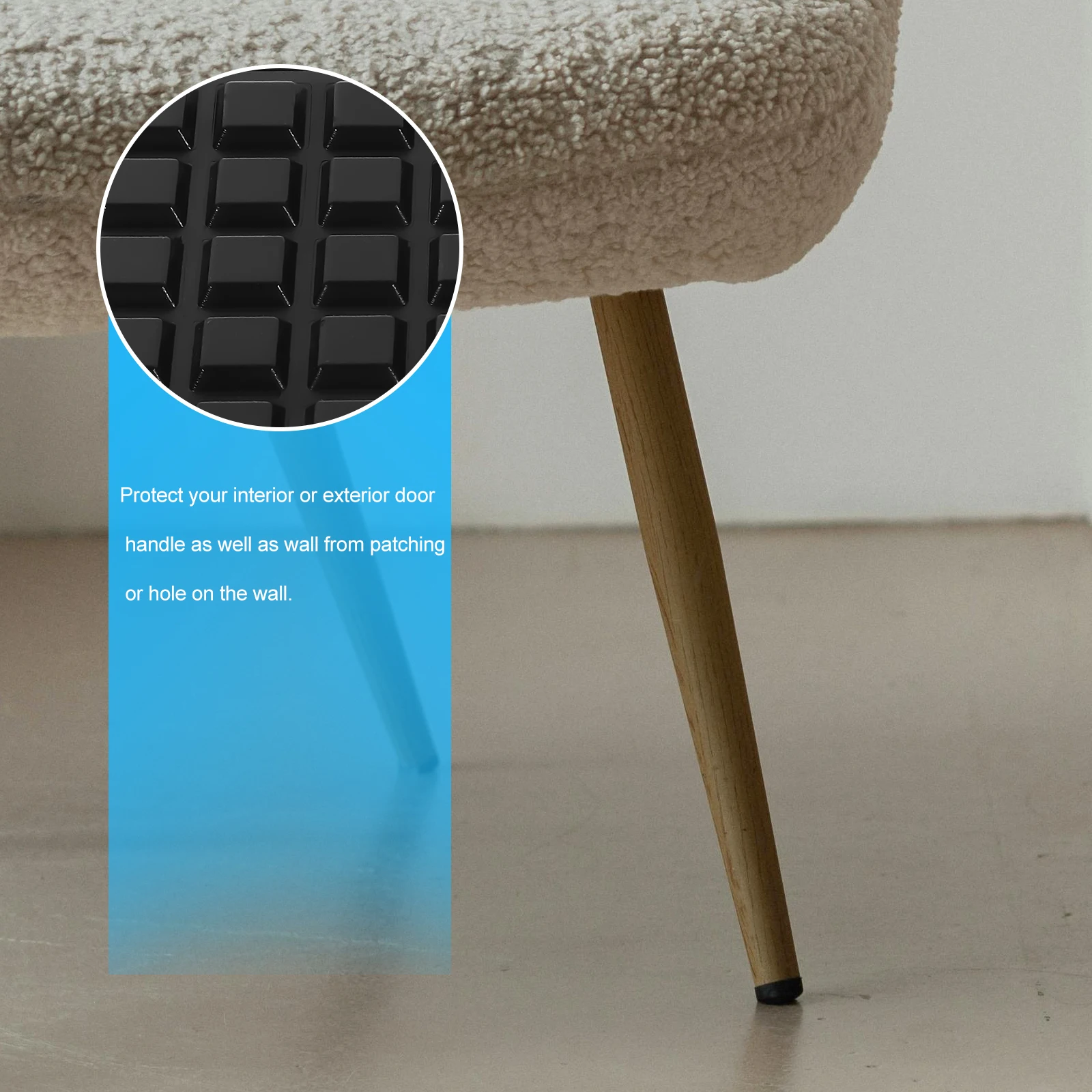 

Self-Adhesive Silicone Wall Protector Anti-Collision Pads Clear Bumpers Door Knob Shield Self Adhesive Feet Cabinet Door Bumper