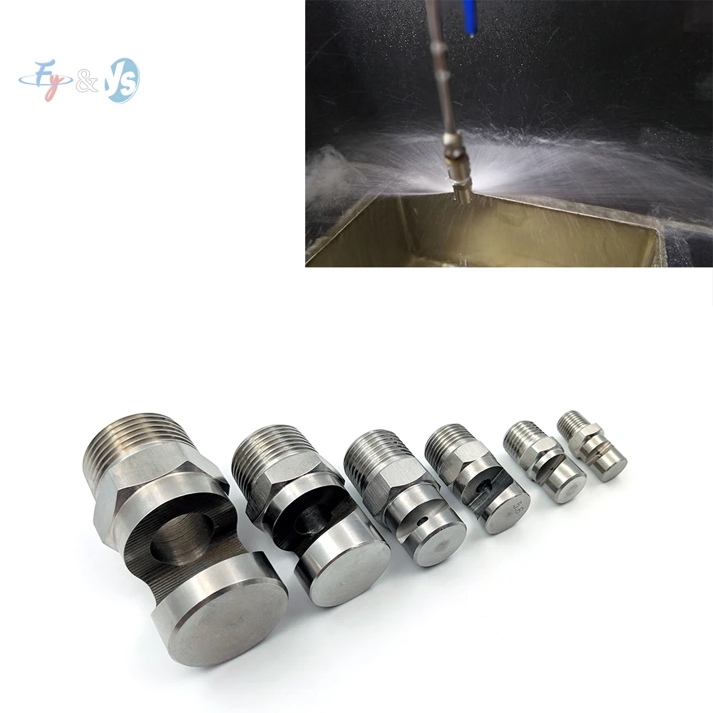 Wide-Angle Fan Nozzle 1/2″ High-Pressure Resistance Large Angle Coverage Spray Nozzle for Cooling/Washing