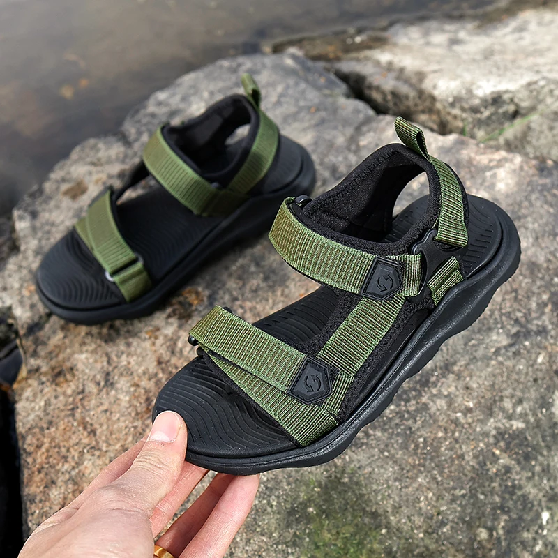 Kinder Sommer Lässige Atmungsaktive Sandalen Offene spitze Rutschfeste Strandschuhe für Kinder Jungen Outdoor Sport Walking Größe 30-40 – Detail 12