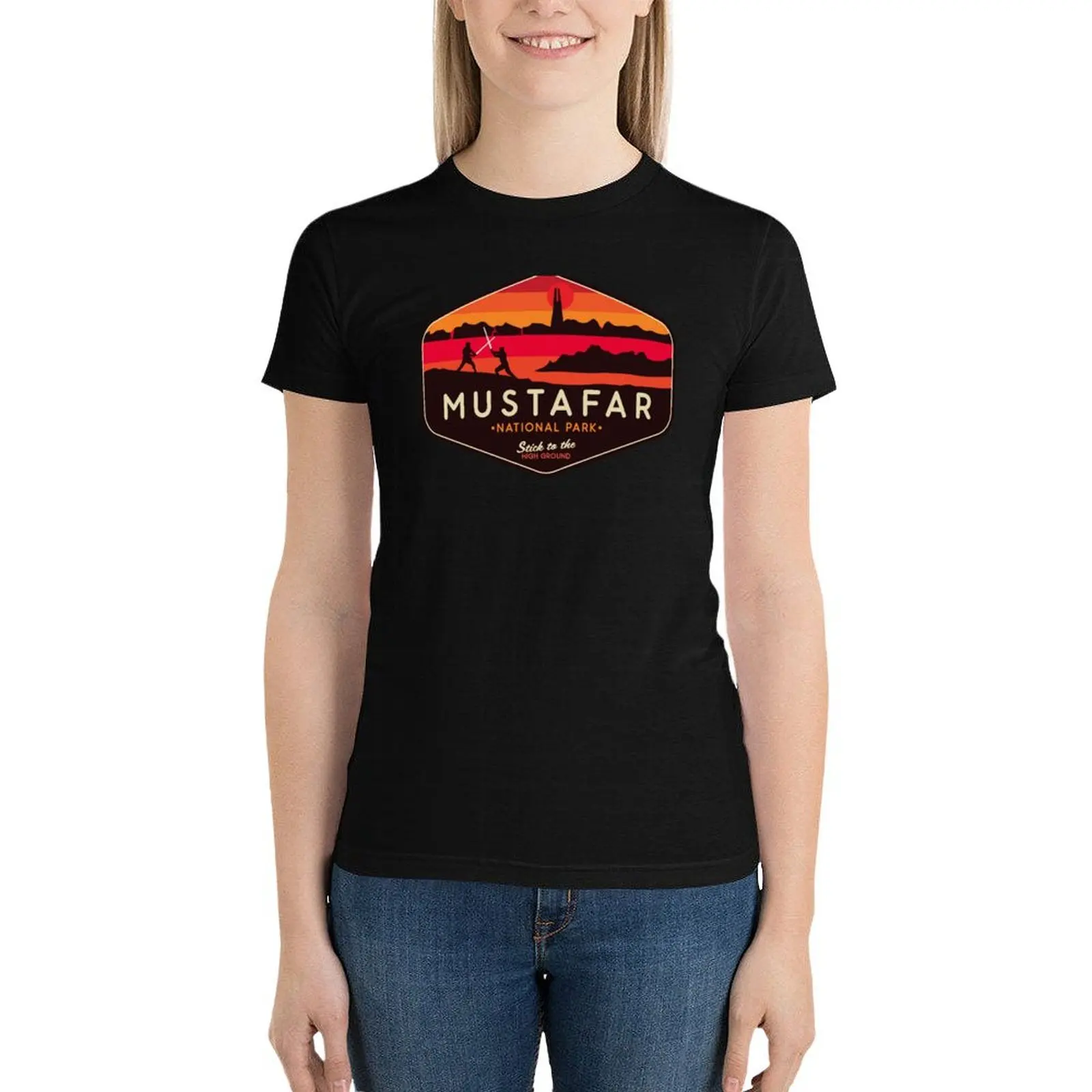 

Mustafar National Park T-Shirt lady clothes oversized summer top cute clothes Women t-shirts