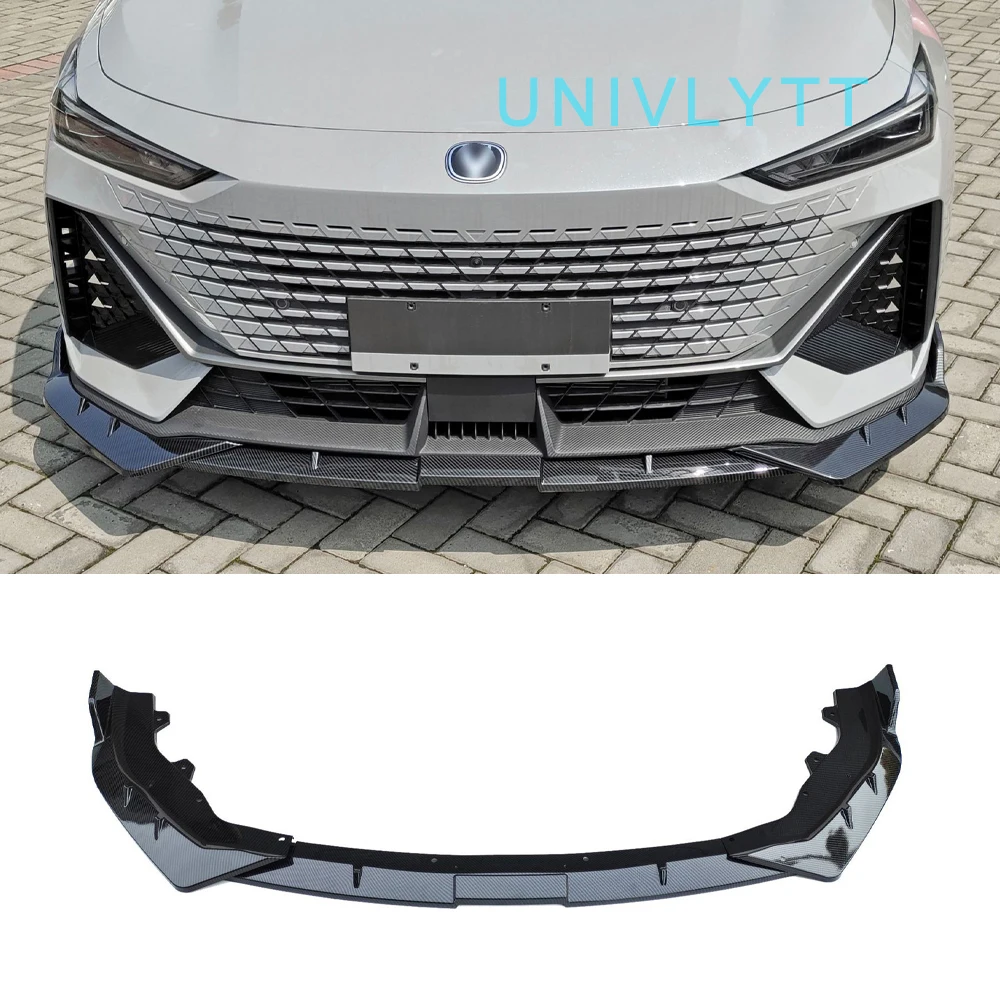 

For CHANGAN UNI-V 2022-2023 modified Front Bumper Diffuser separator ABS Material No drilling Installation Body Kit Accessories