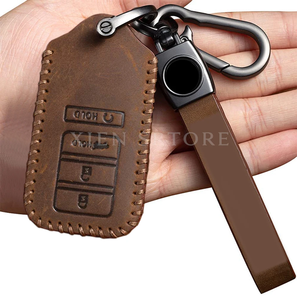 

Retro Leather Car Remote Smart Fob Car Key Case Cover Holder For Acura MDX RLX ILX TLX RDX 2014-2020 Accessories Styling