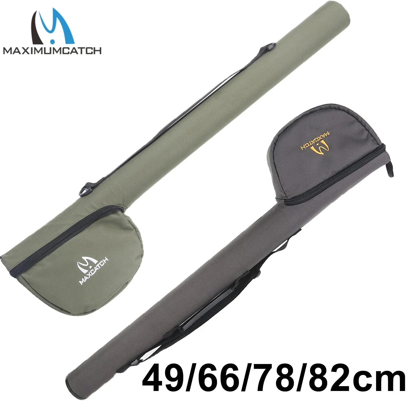 

MAXCATCH 49/66/78/82cm Fly Fishing Rod Tube Triangle Fly Rod Case Storage Fly Rod Bag For 7.5ft/9ft 4/7Sec Fly Rod Case