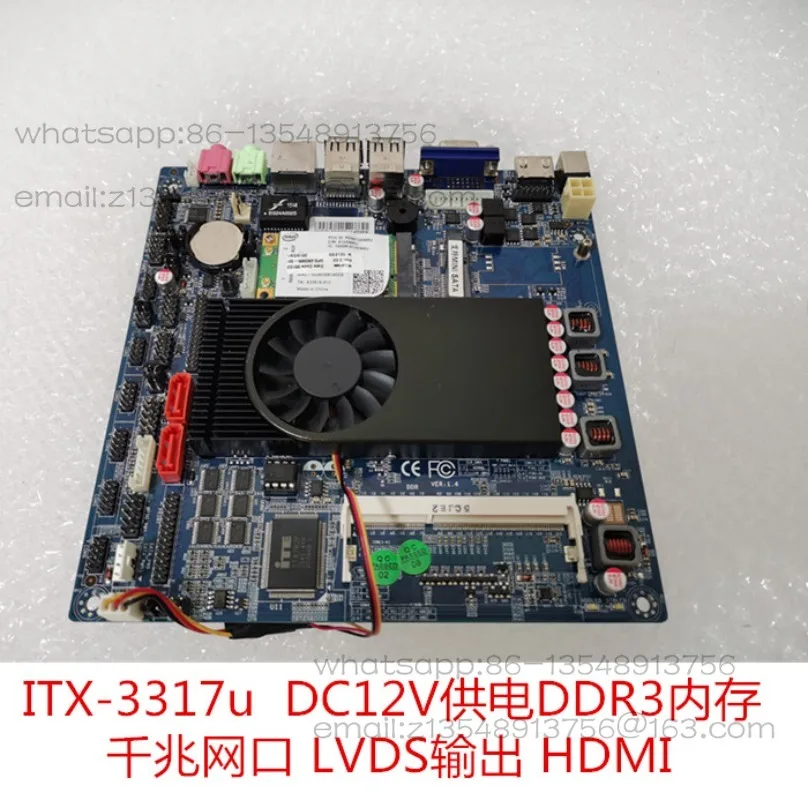 ITX-3317u cash register integrated machine industrial control advertising main board Gigabit network DDR3 memory 6 COMi5-3317U