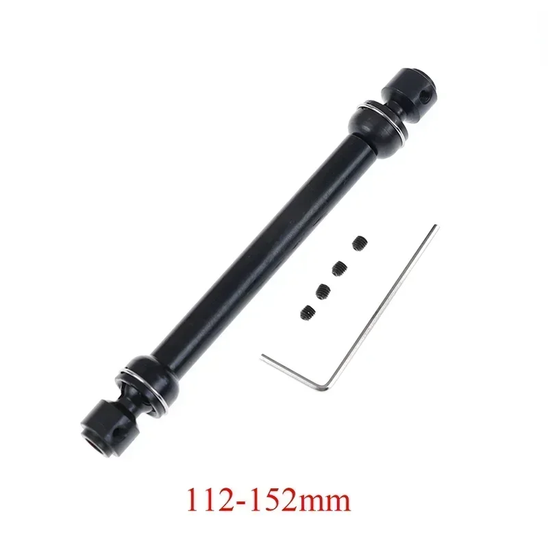 Eje de transmisión de acero metálico de alta resistencia, 88mm-113mm / 112mm-152mm, para Axial SCX10 90046 RC4WD D90 Wraith RC Crawler Car Hop Up Parts