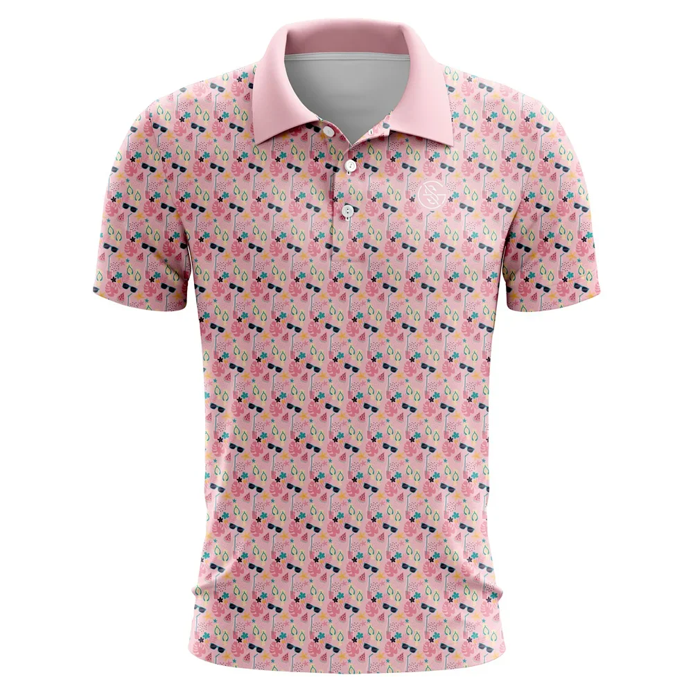 Kid's Polo Shirt Golf Shirts Turndown Buttons Print Tees Streetwear Short Sleeve Button-down Fashion Clothing Casual Blouse Top view 2