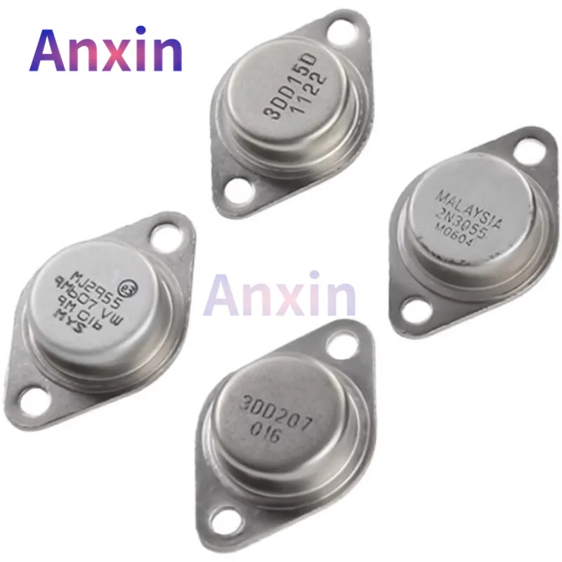 

5PCS 2N3055 MJ2955 3DD207 3DD15D 2N3773 15A 60V 115W TO-204 TO-3 DIP 2Pin 2N3055G MJ2955G Silicon NPN PNP Power Transistor