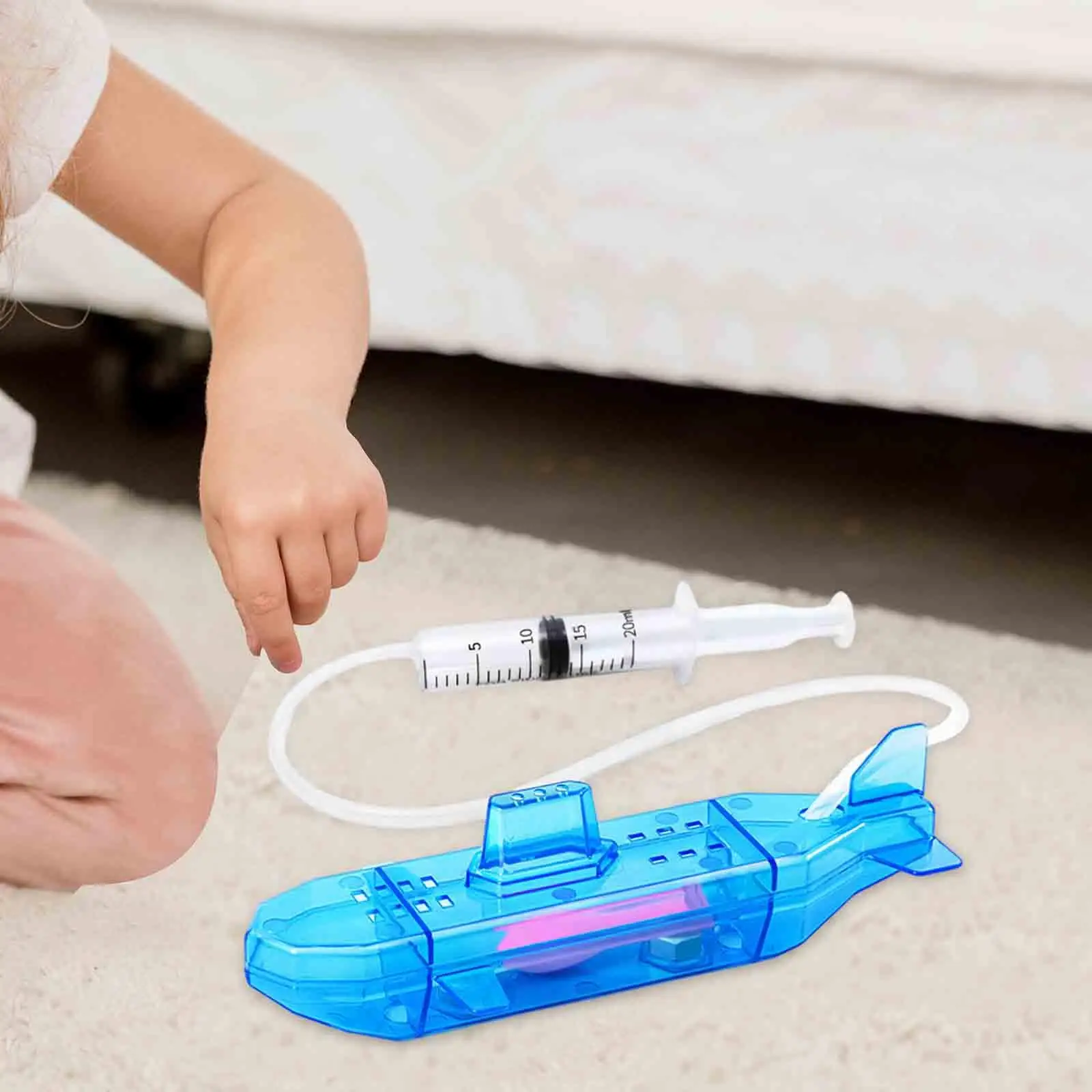 Submarine Bath Toy Fine Motor Skill Educational Toy Kids 8-12 Science Water Toy