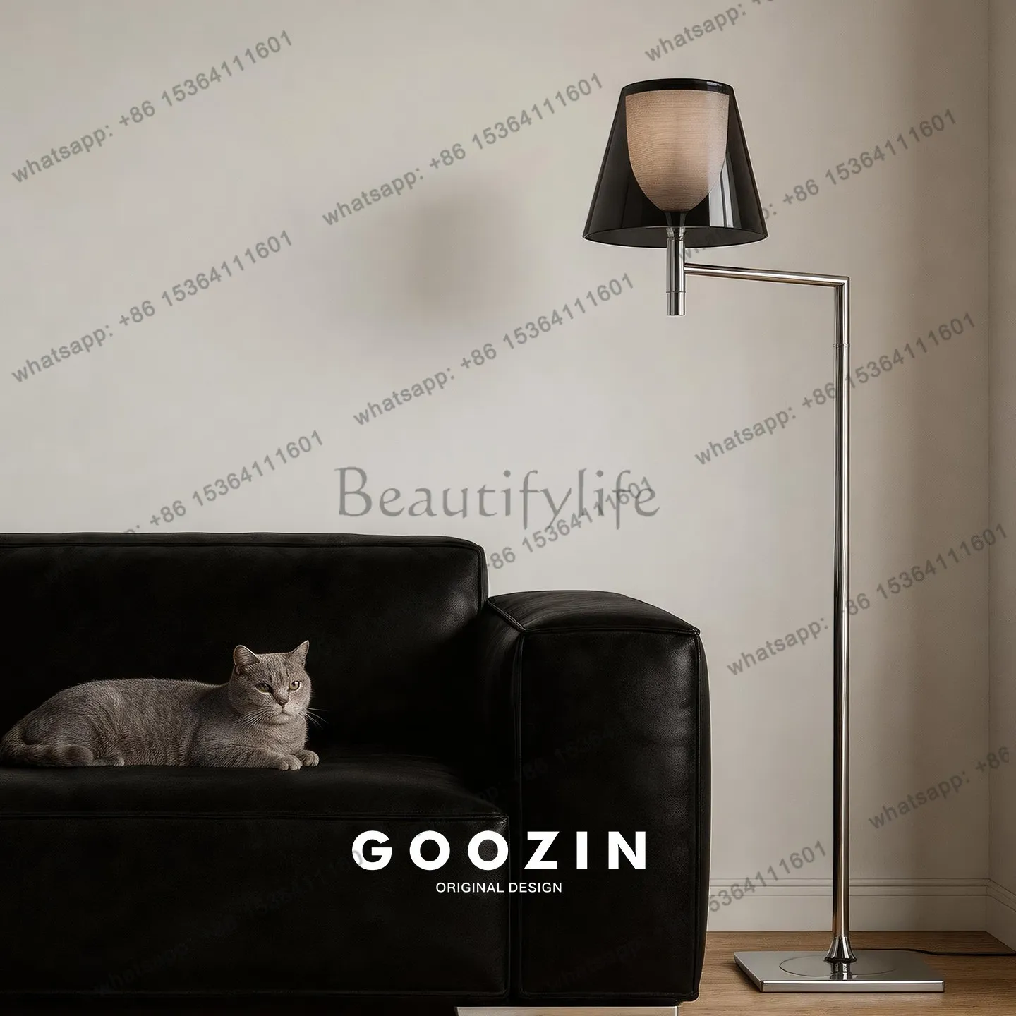 HOT Italian living room sofa floor lamp standing swing room decoration reading floor lamp