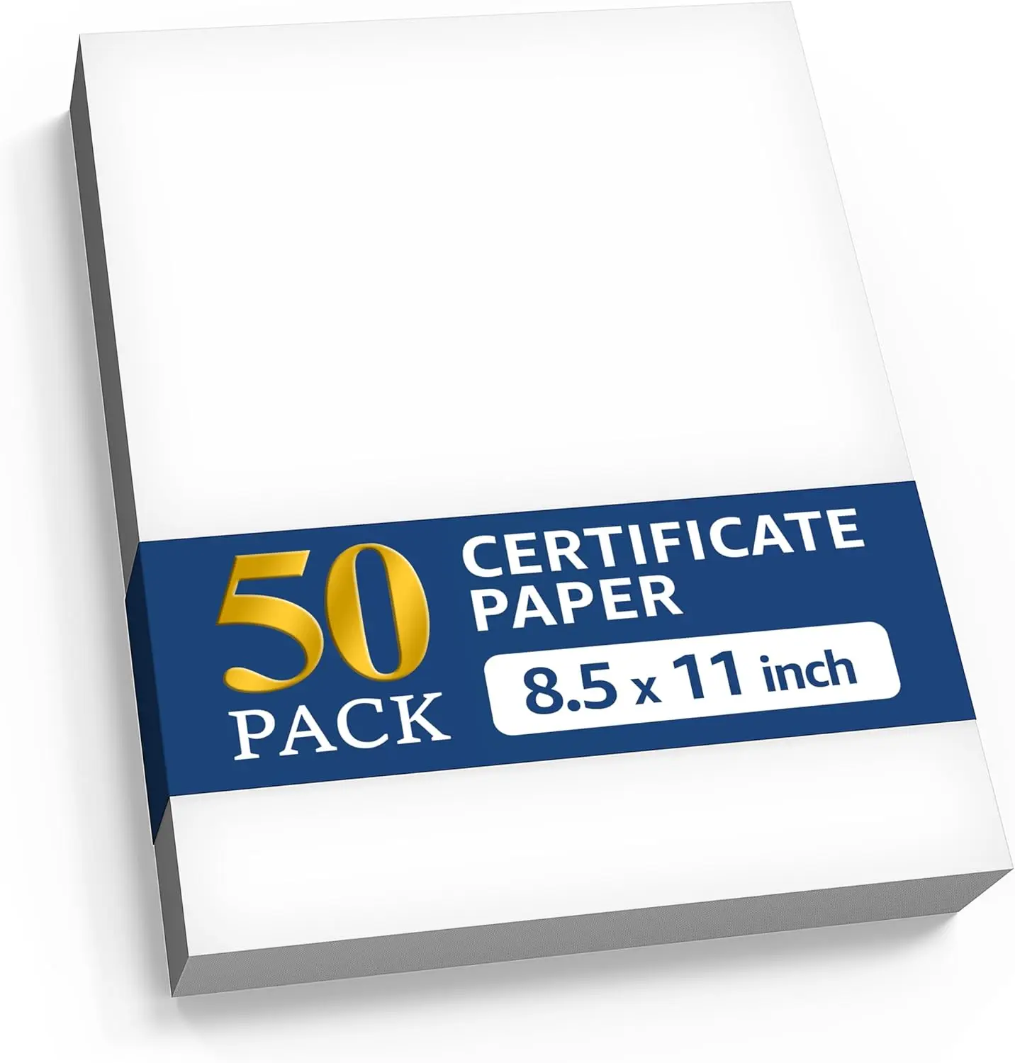 

50 Blank Certificate Paper 8.5x11 for Printing - Premium Cardstock for Awards & Diplomas
