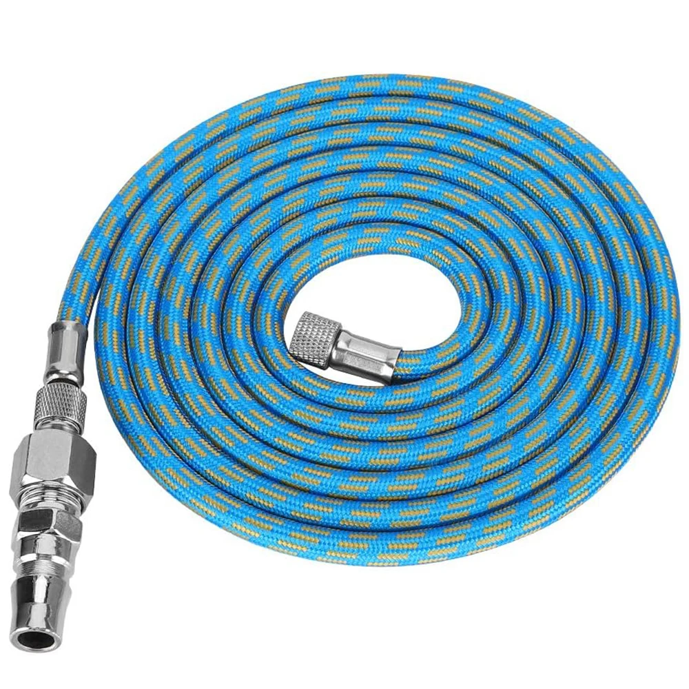 

Airbrush Hose Nylon Braided Air Brush Hose With Standard 1/8" Size Fitting 1/4" For Connect Airbrush Painting Tools Compressor