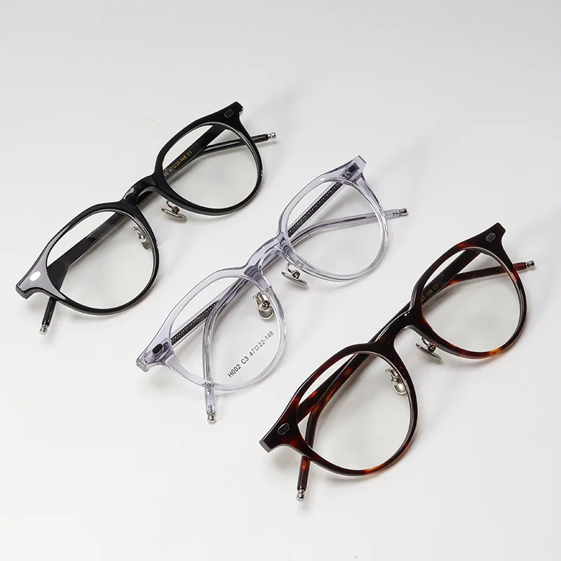 

2025 New Brand Design Acetate Glasses Frame Men Women Square Eyeglasses Myopia Optical Prescription Eyewear Oculos Big Face New