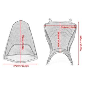 Yamaha Frontfahrer Sitzkissenabdeckung, hinterer Beifahrerdeckel, Motorradzubehör, MT03, YZFR3, YZF R3, MT 03, MT-03, YZF-R3 6 Hauptverkaufskissen Sitz MT 03 - №4