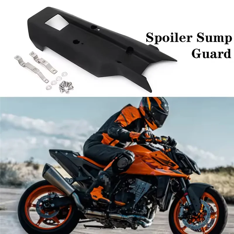 A11M-ملحقات الدراجات النارية سبويلر أمامي سفلي سفلي غطاء مقلاة البطن الزيت هدية القلنسوة لـ 990 Duke 2024-