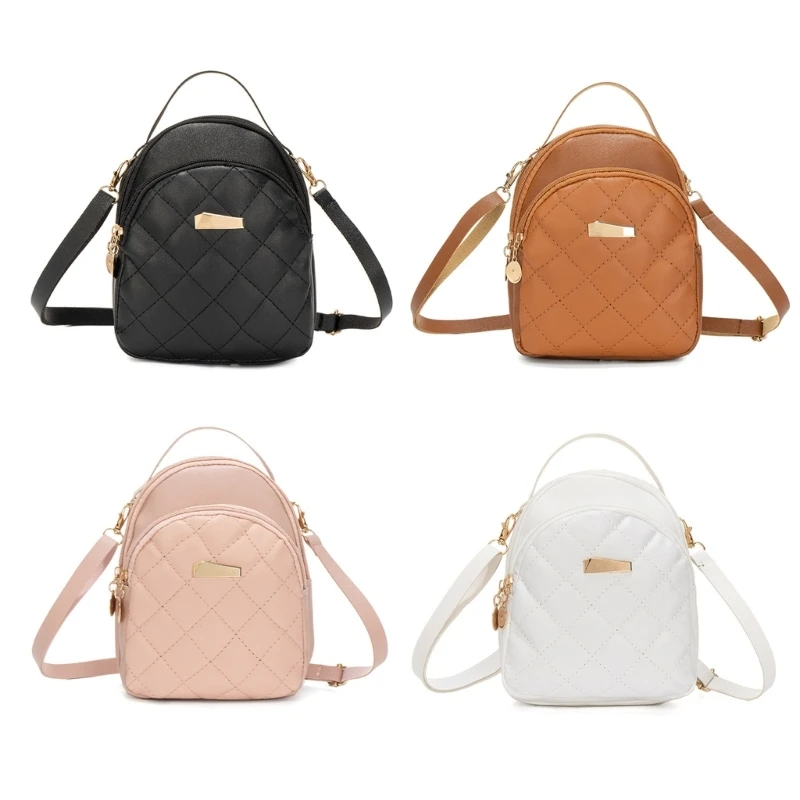 

Girls Casual Daypack Women PU Leather Backpack Students Small School Backpack