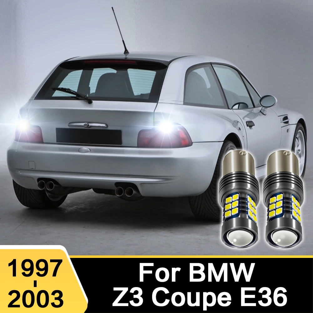 2Pcs For BMW Z3 Coupe E36 1997 1998 1999 2000 2001 2002 2003 LED Car Reverse Light Canbus Lamp Bulbs Accessories