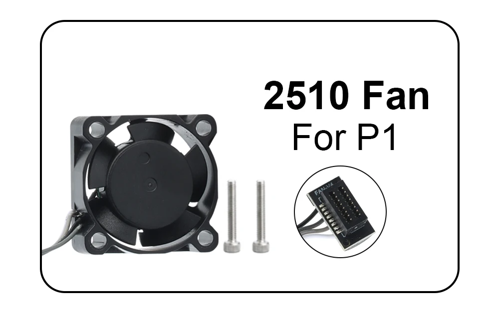Trianglelab 2510 Mini-Lüfter 5V mit Kabel, Hot-End-Kühler für P1P P1S X1 X1C TZ Conch Hotend 3D-Drucker-Heizung – Detail 6