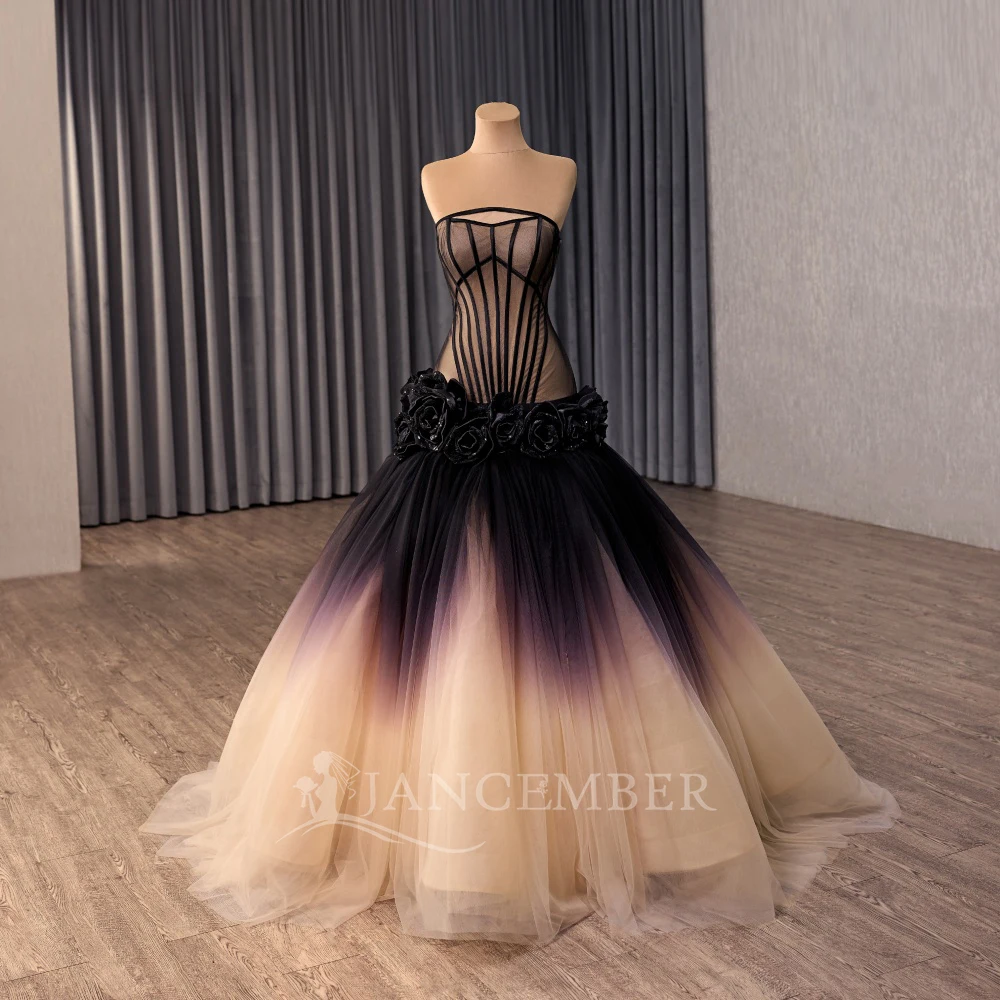 فساتين Quinceanera مخصصة بأكمام قابلة للإزالة حفلة الأورجانزا vestidos de 15 quinceañera حورية البحر بأربطة من الخلف سويب تراين #3