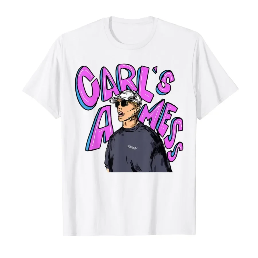 

Carl's A Mess Funny House Meme Sarcastic Quote Retro T-shirt For Men Women 100% Cotton T Shirts Short Sleeve Tops 0406-3