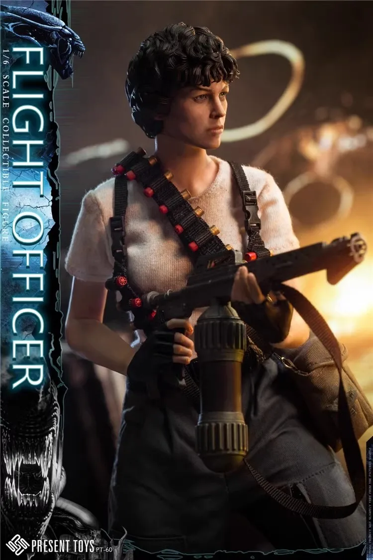 PRESENT TOYS 1/6 PT-sp60 Female Flight Officer Ellen Ripley 12'' Action Figure In Stock Collection