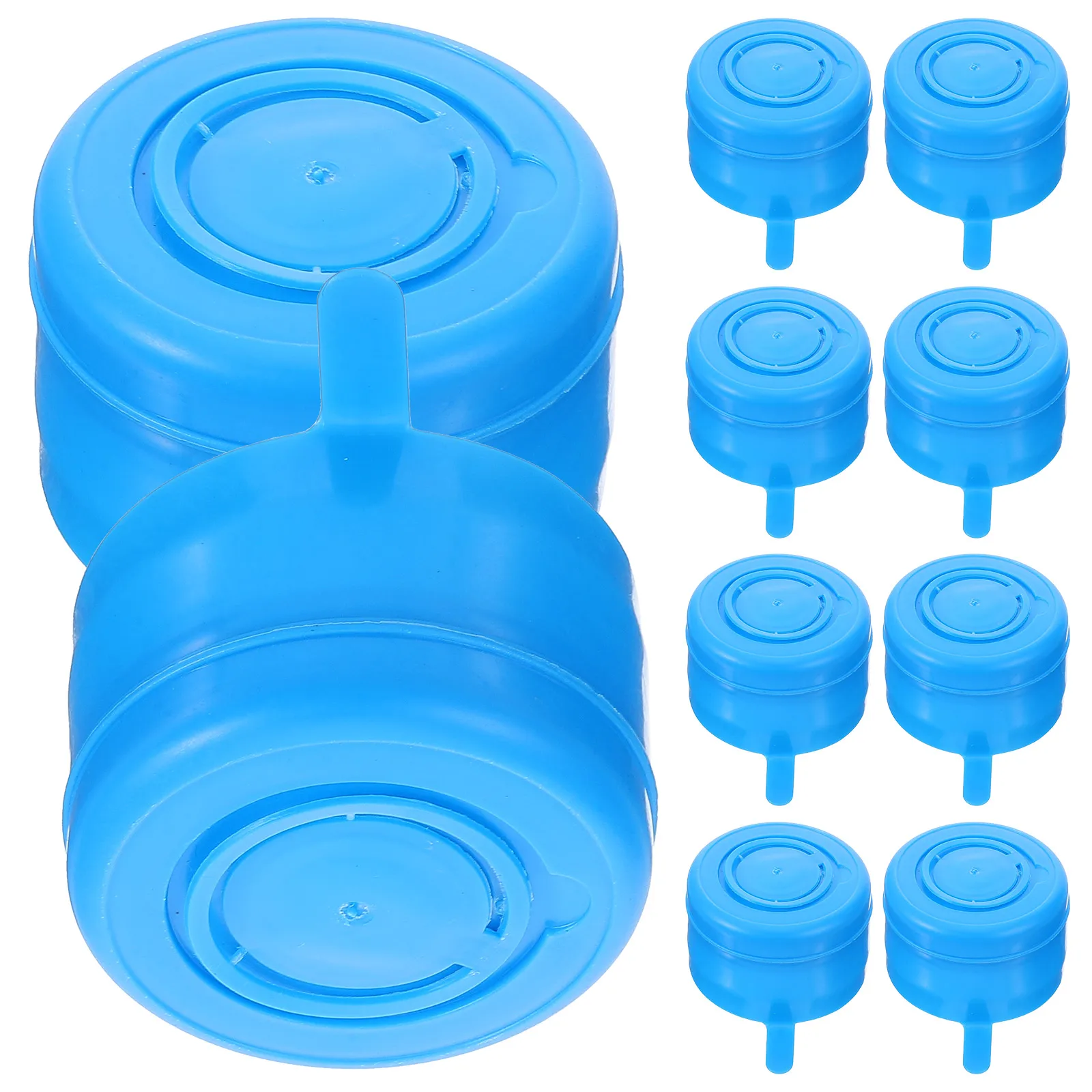 

10pcs Bucket Water Cap Blue Thick 9.2g Sealing Lid For Jug Bottle Leak Proof Storage Water Container Cap Anti Spill Kitchen Bar