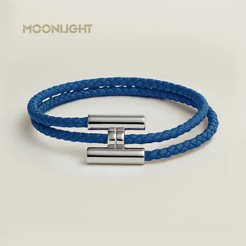 MOONLIGHT Classic Design Magnetic H Button Braceles for Women Leather Charm Bracelet High Quality Couples Gift Wholesale