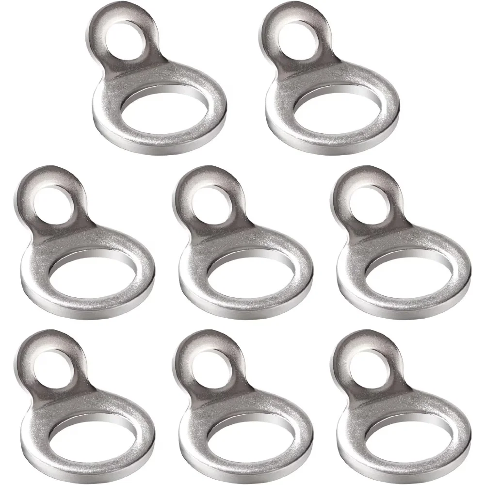 8 Silver Quick Release Figure 8 Shackles For Truck Motorcycle Trailer Towing Ring Tie Down Cargo RV Boat Anchor Chain Hook