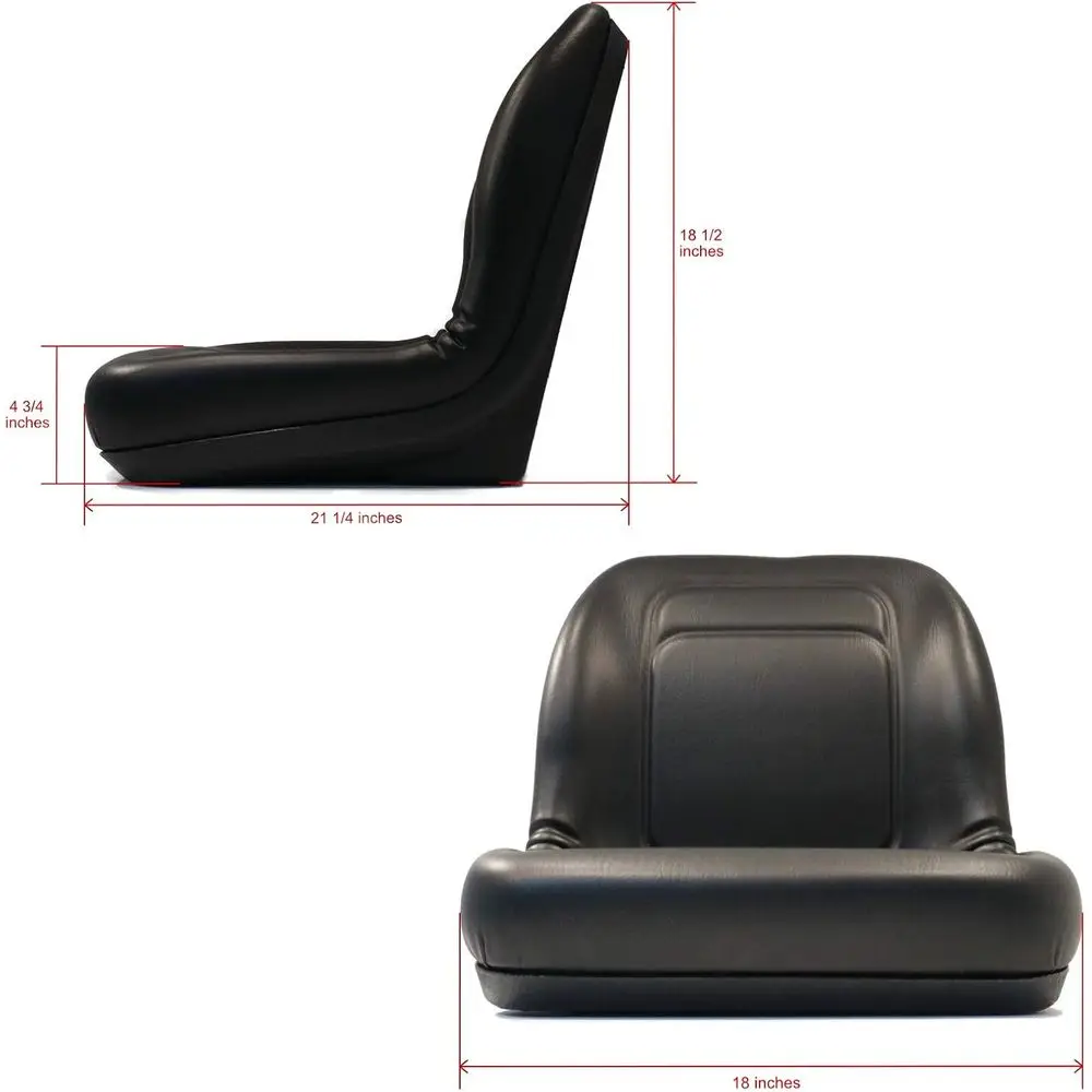 مقعد أسود عالي الظهر لجزازات Dixie Chopper XWK2503-60، XXWD5000-72