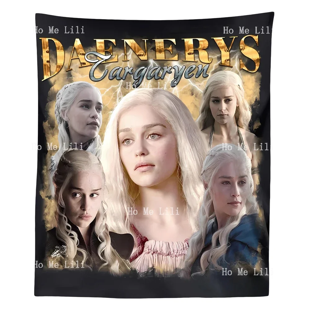 Limited Vintage Daenerys Targaryen Rock Style Tapestry Wall Hanging For Bedroom Livingroom Modern Design