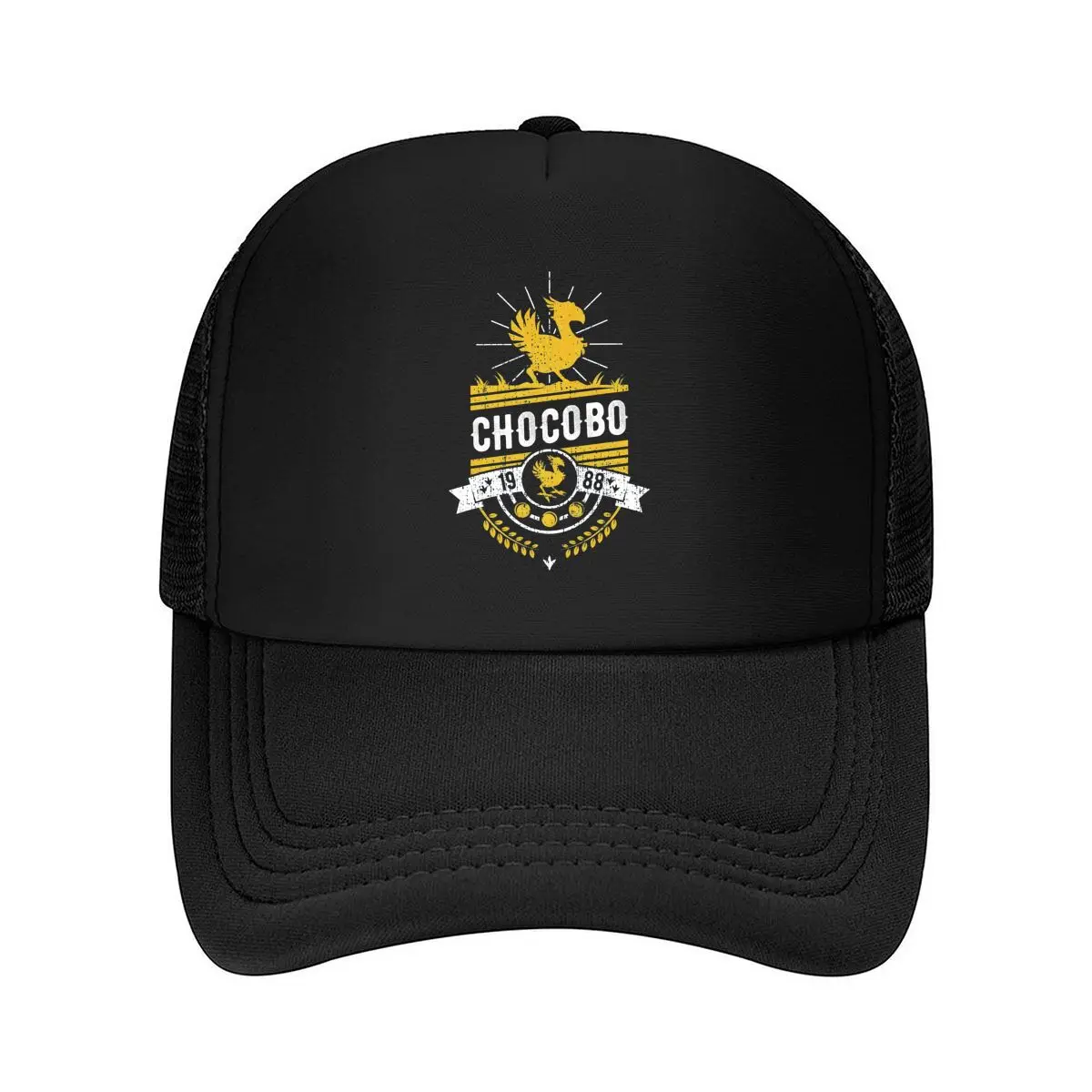 

Chocobo Crest Gaming Art — вдохновленная сетчатой бейсболкой Final Fantasy Design