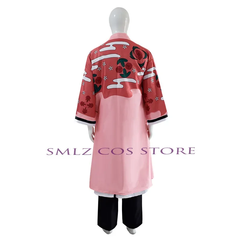 Kyoraku Shunsui Cosplay Anime Bleach Costume Uniform Kimono Cloak Set Thousand-Year Blood War Halloween Outfit for Men