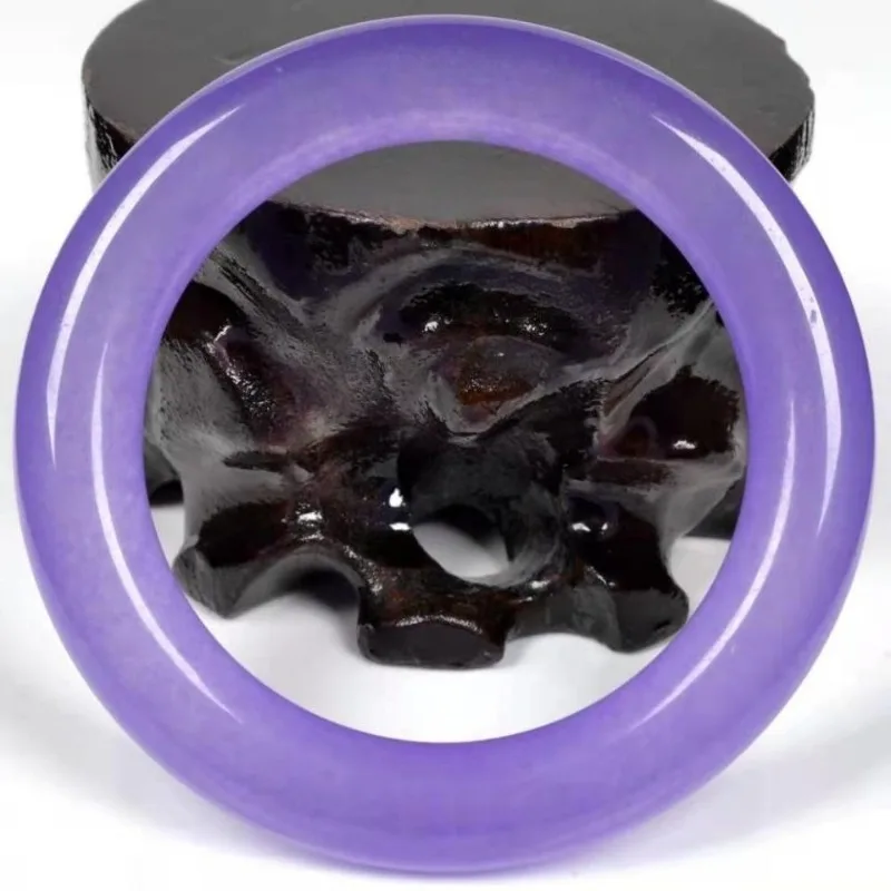 

Ice Violet Bracelet Thin Round Bar Quartzite Women's Jewelry